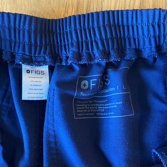FIGS Yola Skinny Scrub Pants Navy Blue Large - Picture 11 of 16